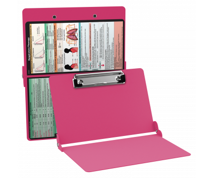 WhiteCoat Clipboard® - Pink Respiratory Edition